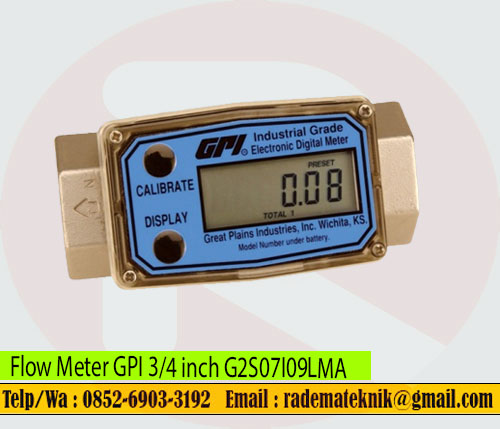 Flow Meter GPI 3/4 inch G2S07I09LMA