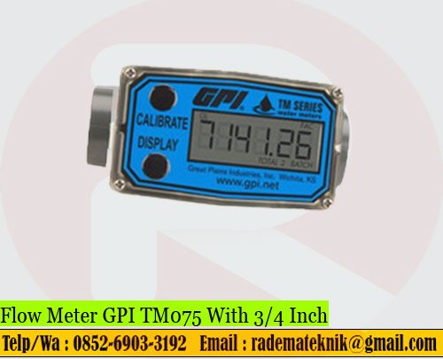 Flow Meter GPI TM075 With