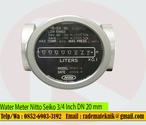 Water Meter Nitto Seiko 3/4 Inch DN 20 mm